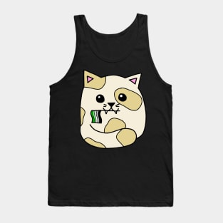 aromantic pride flag cat Tank Top